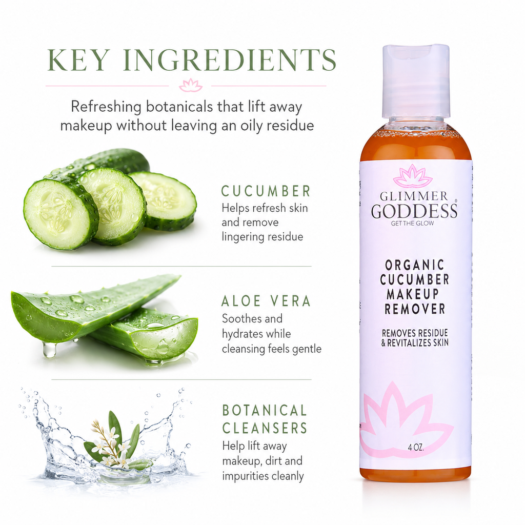 Organic Cucumber Makeup Remover – No Oily Residue