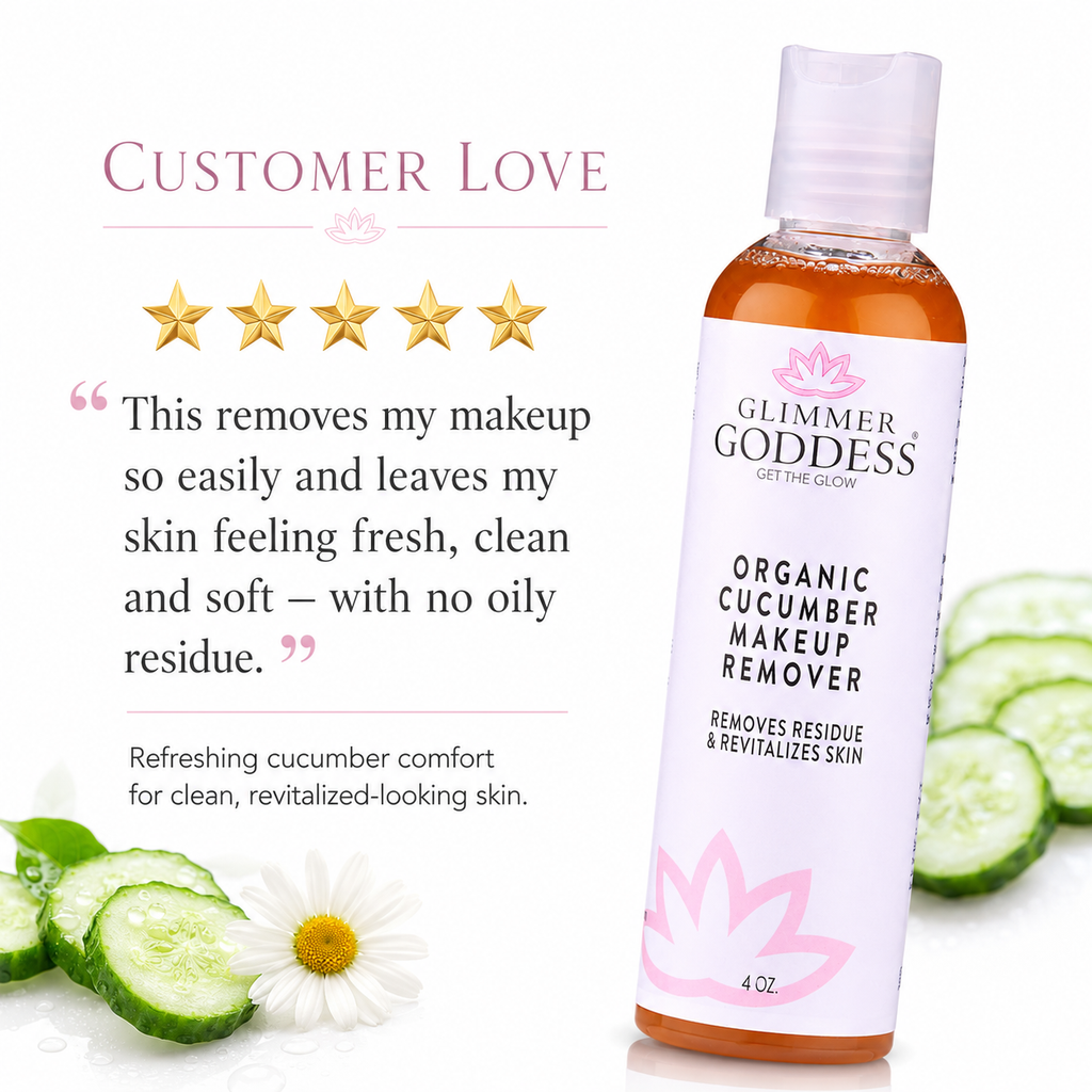 Organic Cucumber Makeup Remover – No Oily Residue