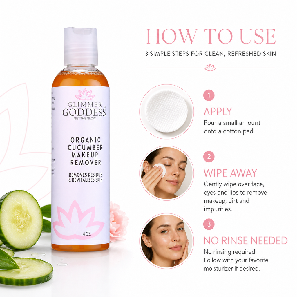 Organic Cucumber Makeup Remover – No Oily Residue