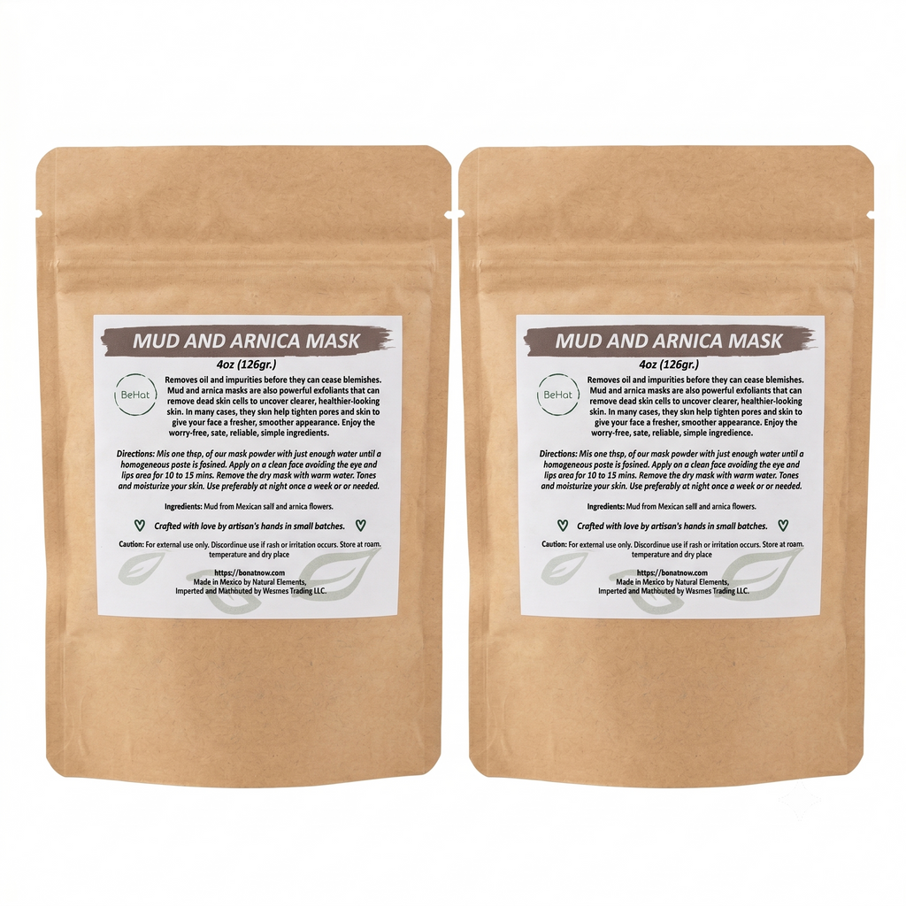 2-Pack Mud & Arnica Facial Mask Deep Pore Cleanser Natural Skincare-0