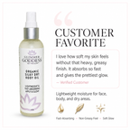 Organic Silky Dry Body Oil – Fast-Absorbing Formula