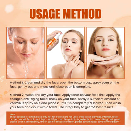 vitamin c moisturizing facial spray for skincare routine.